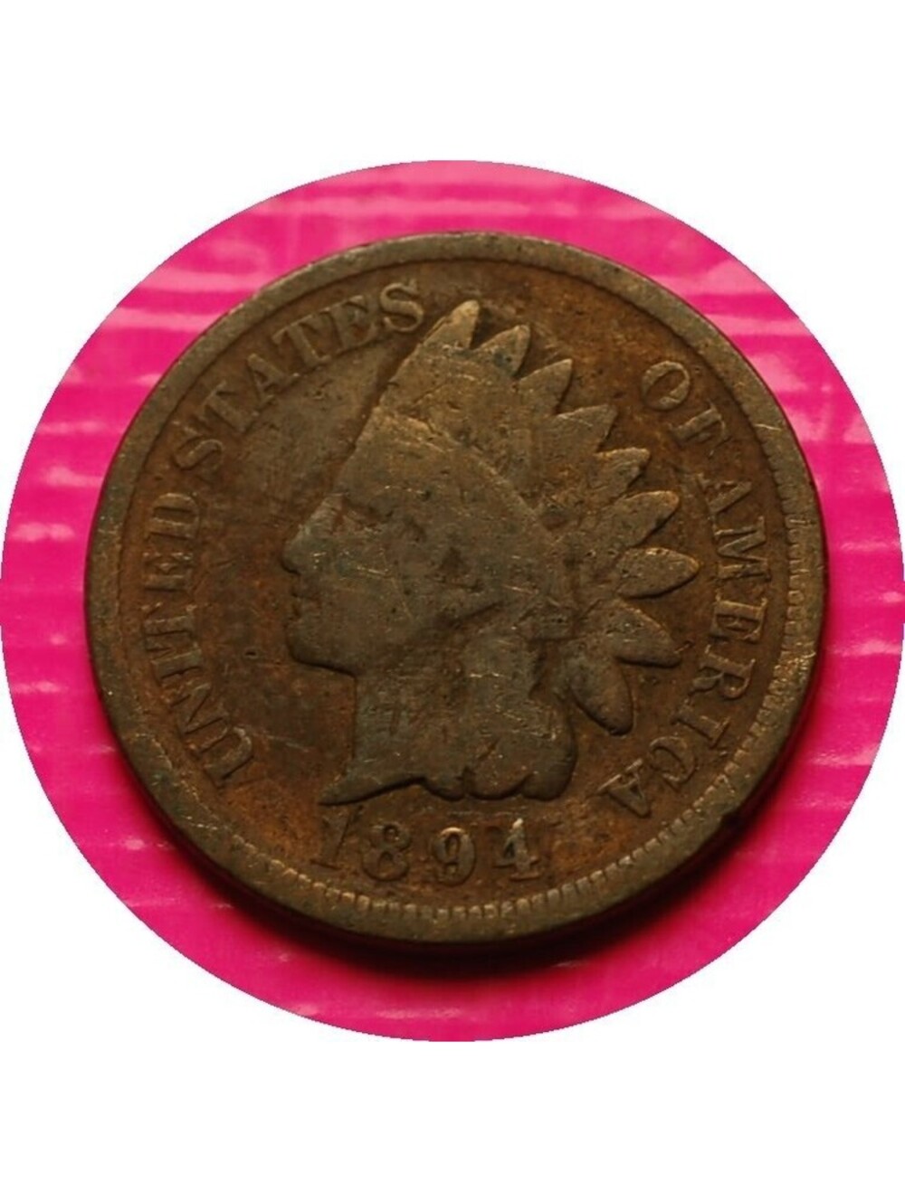 W347 1894 Indian Head Cent Penny 1c - Check Out Our Store old coin money collect